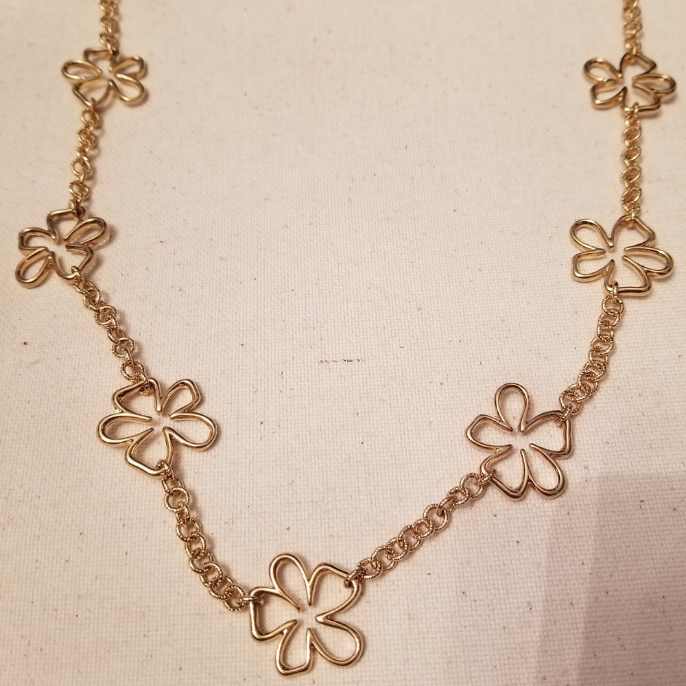 ROBERT VERDI GOLD TONE SAKURA FLOWER DESIGN